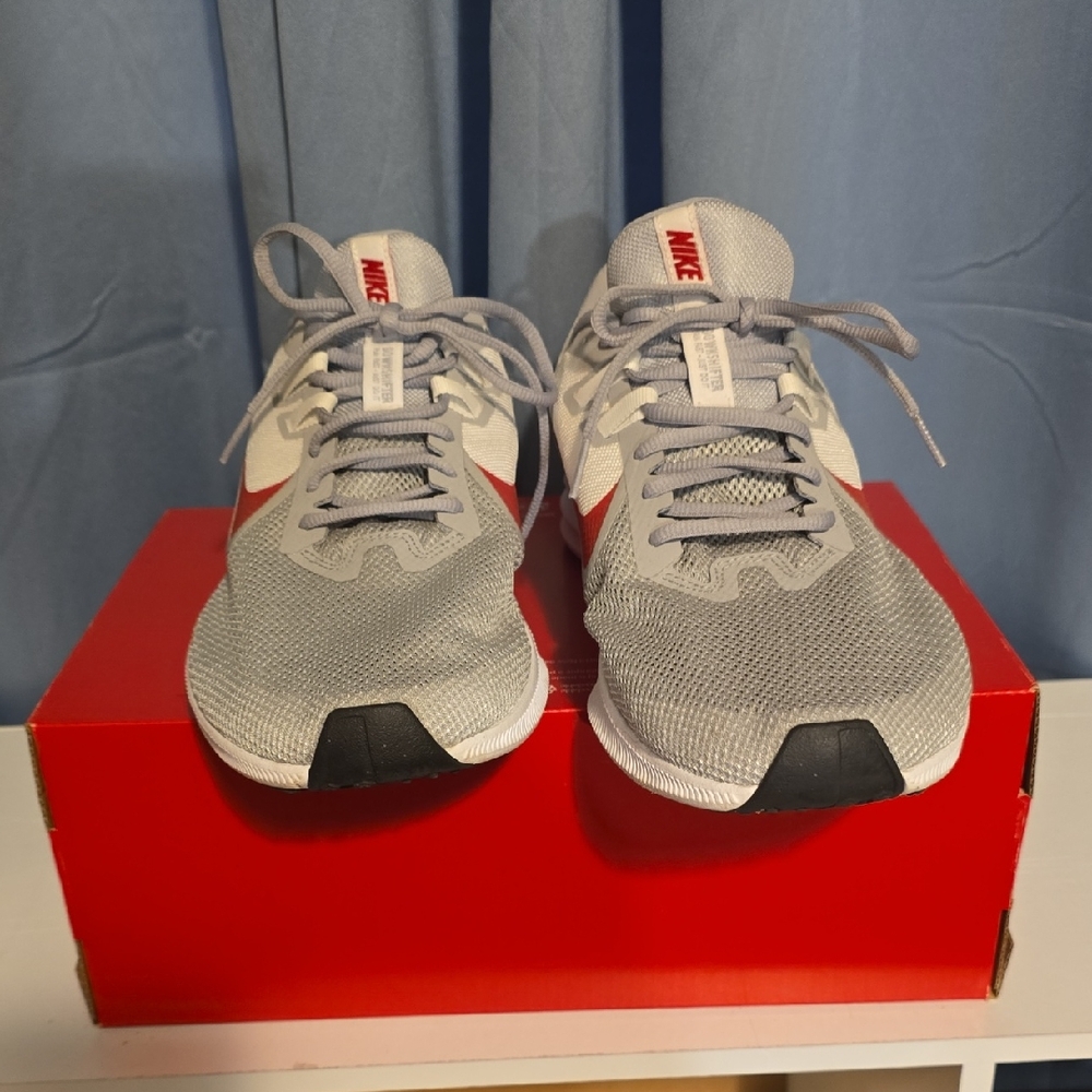 Nike Gray and Red Athletic Shoes